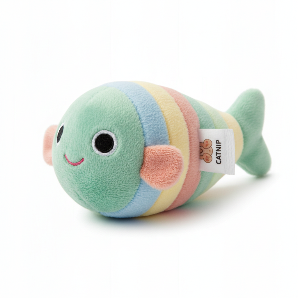 Peixe de Peluche com Catnip para Gatos